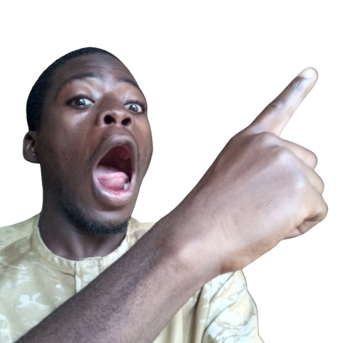 a man with a surprised expression on his face