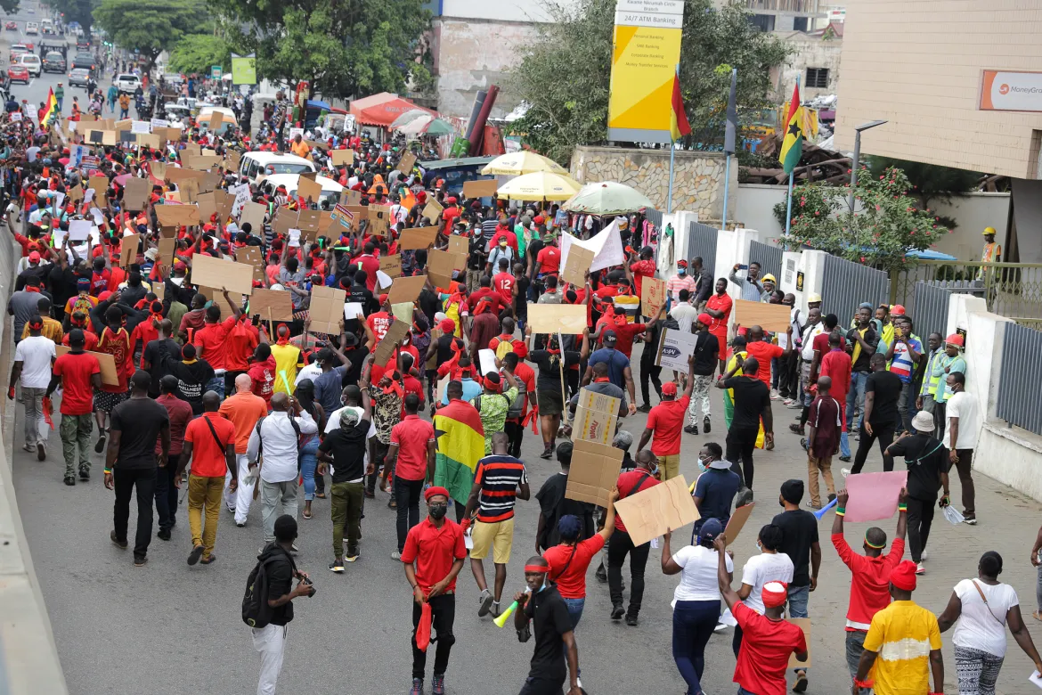 Ghana’s #FixTheCountry protesters take to Accra’s streets